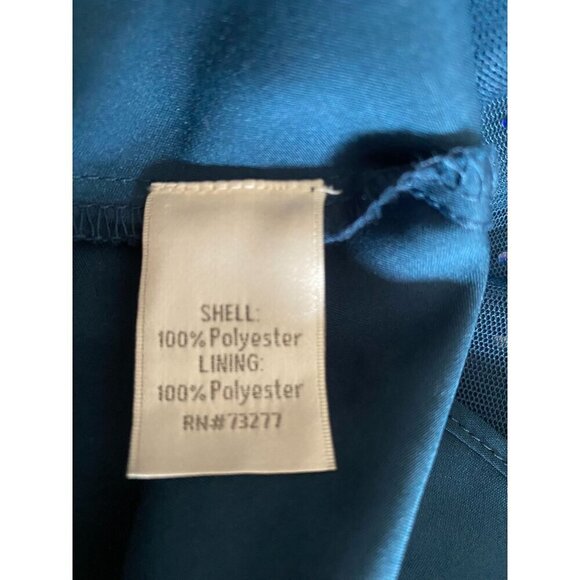 Disney's Snow White Collection Teal Asymetrical Tulle w/ Sequins Fit and Flare P - Picture 5 of 6